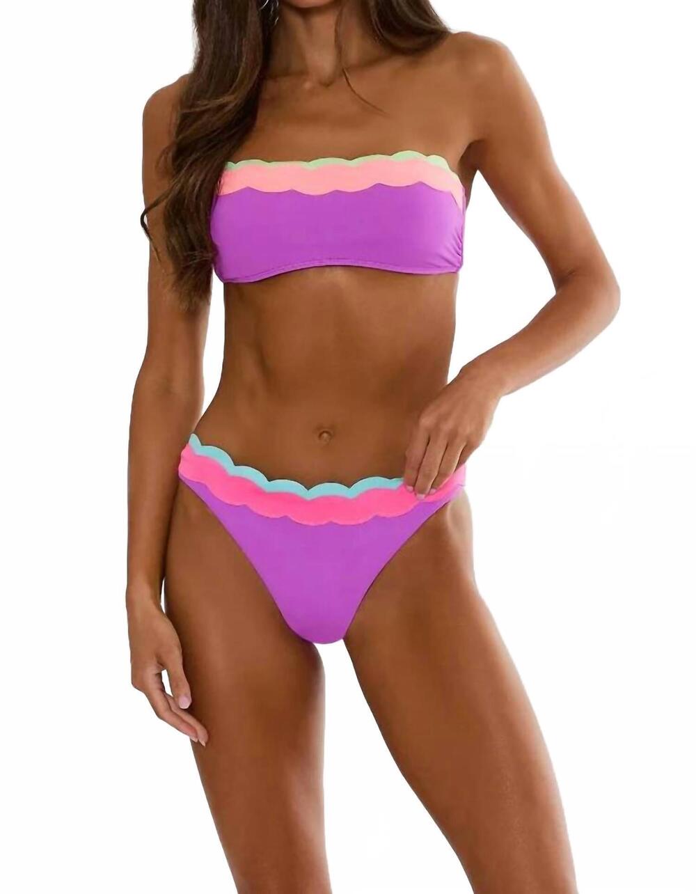 NEW BEACH RIOT sybil top in radiant wave colorblock